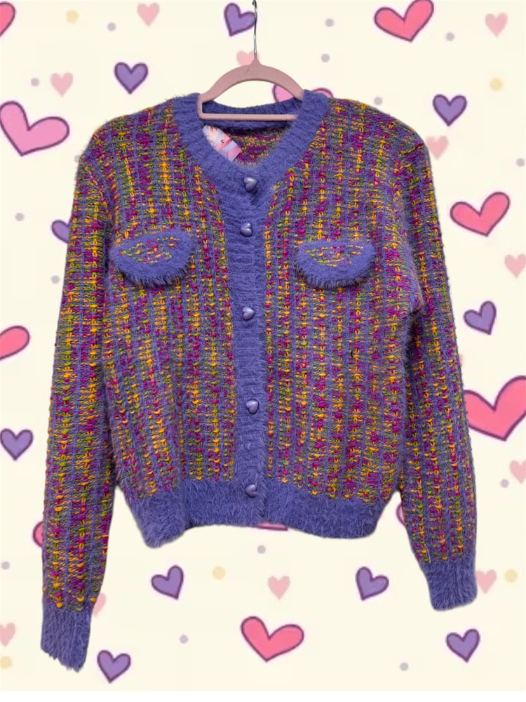 Image of Heart Multi Cardigan 🩷💜