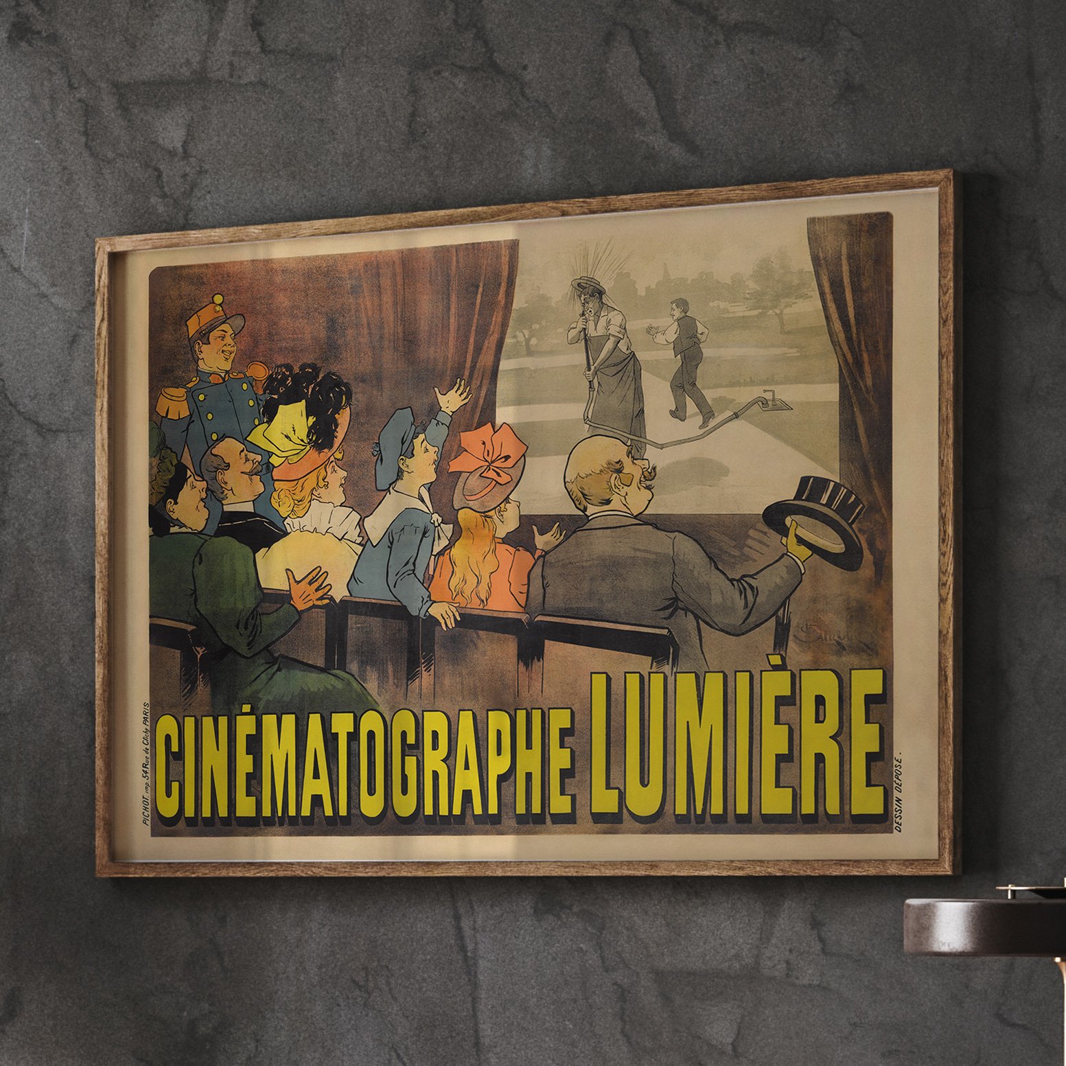 Cinématographe Lumière | Marcellin Auzolle | 1896 | Wall Art Print