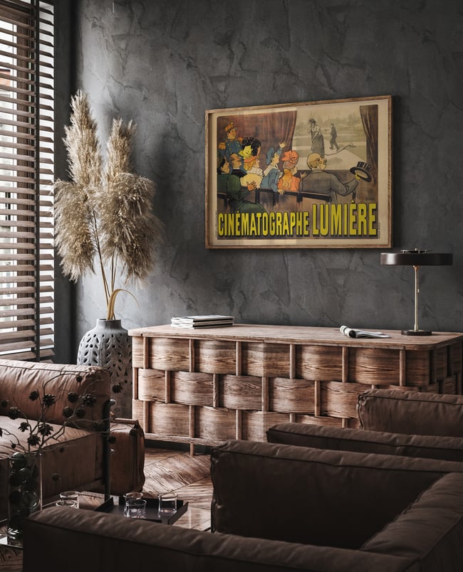 Cinématographe Lumière | Marcellin Auzolle | 1896 | Wall Art Print | Movie Poster