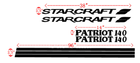 Image 1 of PAIR of Starcraft Patriot 140 BOAT   uv safe. Lifetime warranty  