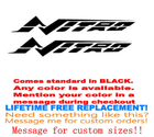 Image 1 of  PAIR of 5"X28" NITRO BOAT Hull Decals Marine uv safe Lifetime warranty  