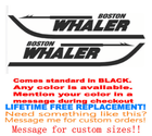 Image 1 of PAIR of 5"X28" Boston WHALER BOAT Hull Decals  uv safe Lifetime warranty  