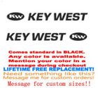 Image 1 of PAIR of 4"X28" KEY West BOAT Hull    uv safe Lifetime warranty  