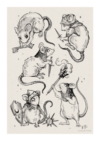 Image 2 of Artprint - Mausi Knights