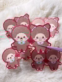 Image 1 of Monchichi die cut sticker