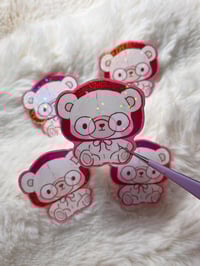 Image 1 of Bear with glasses sticker