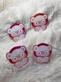 Image 2 of Bear with glasses sticker