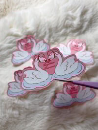 Image 2 of Forever together swans Sticker