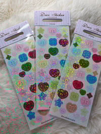 Image 2 of Holo Button deco stickers