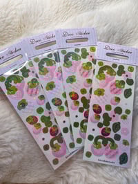 Image 2 of Strawberry deco sticker sheet