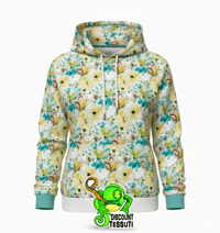 Image 1 of FELPA FRENCH TERRY FLOWERS