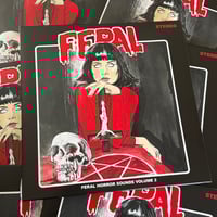 Image 3 of FERAL HORROR SOUNDS VOL 2 • 10" RED VINYL • LIMITED 10 SIGNED BY COSMOTROPIA DE XAM