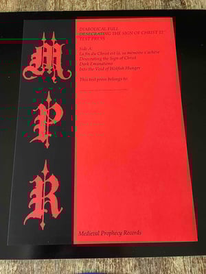 Image of DIABOLICAL FULLMOON - Desecrating the sign of Christ MLP test press