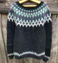 Image 2 of “Pangur Ban” - Icelandic wool sweater - Galaxy - Preorder 