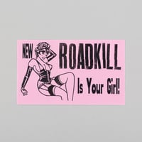 Calling Card Girl Sticker 