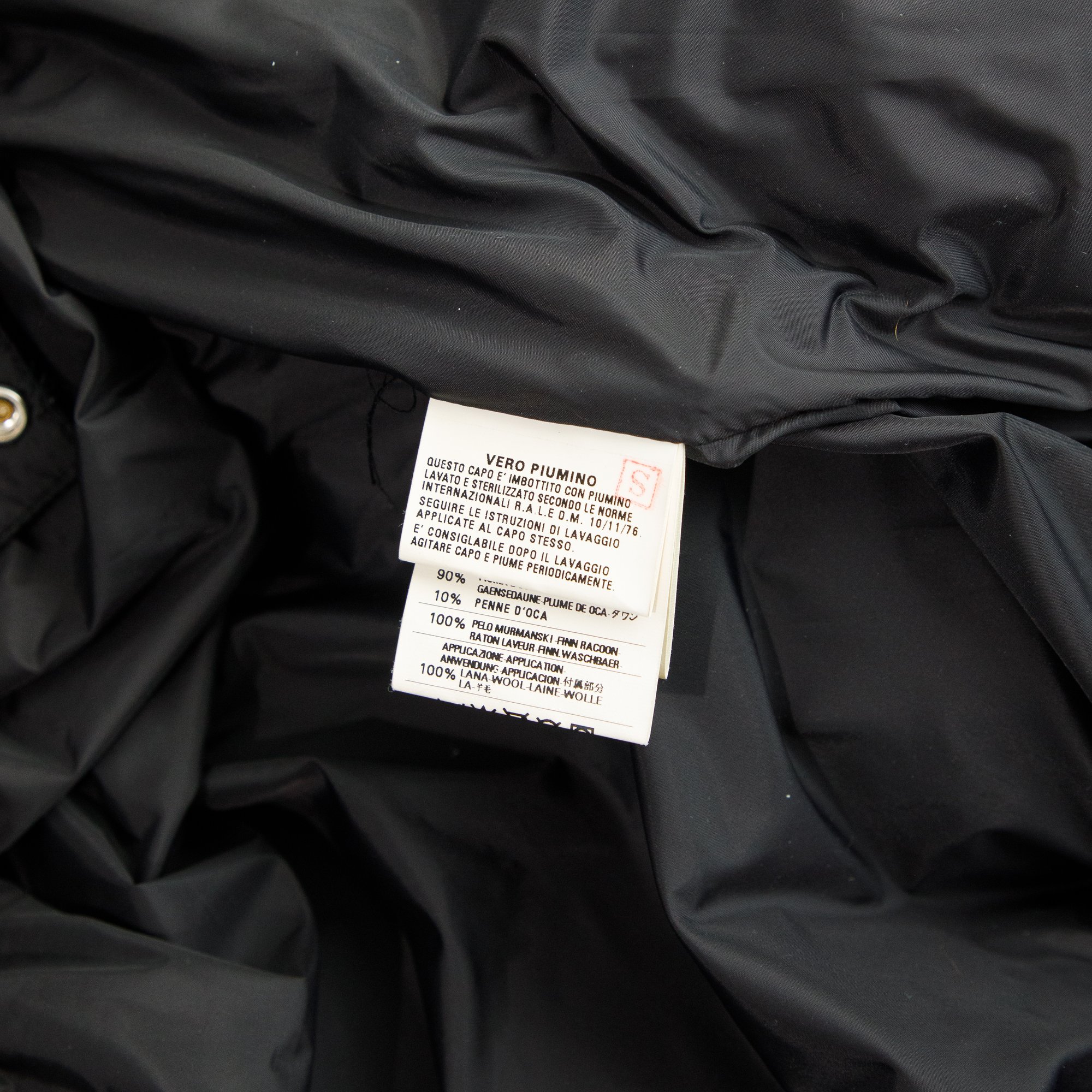 Image of Dsquared2 2006 Raccoon Fur Down Ski Puffer Jacket 