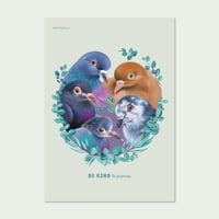 Image 1 of Be kind to Pigeons | Plakat