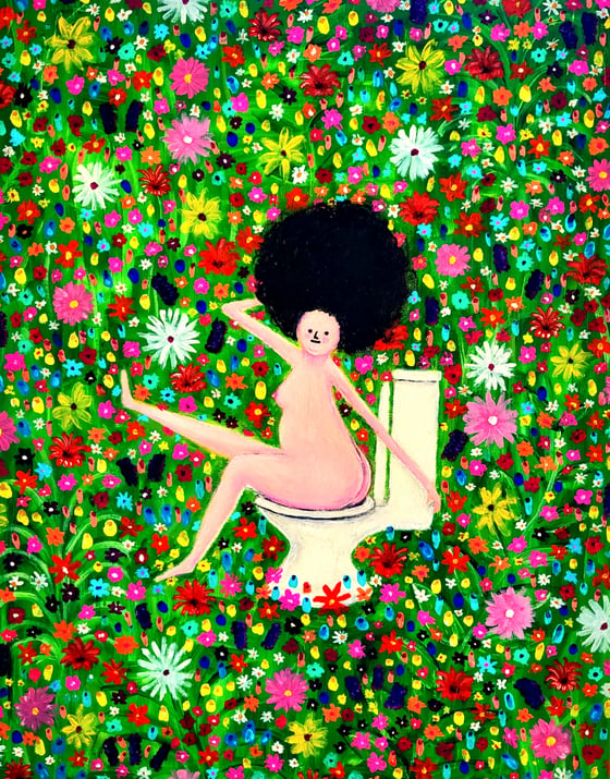 Image of ON THE GARDEN TOILET