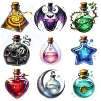 Image 1 of Magic Potions Mini Diamond Painting Kit by WondersArtist