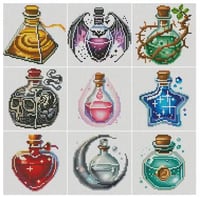 Image 2 of Magic Potions Mini Diamond Painting Kit by WondersArtist
