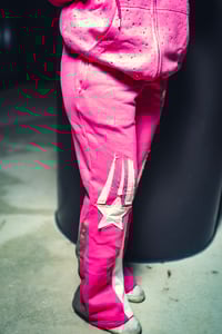 Image 1 of  Bright Pink stack pants