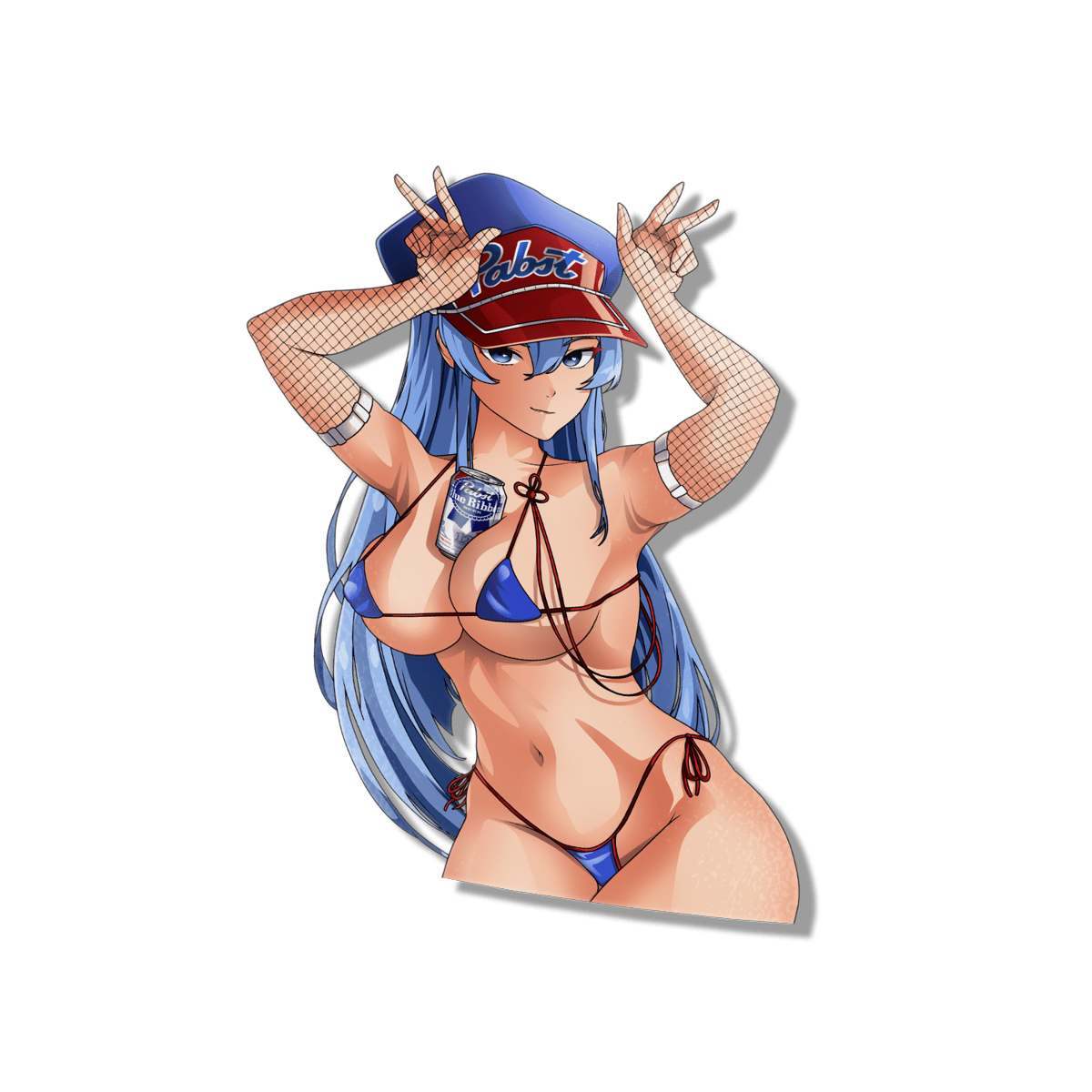 Image of Pabst Babe Esdeath Sticker
