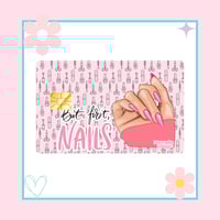 Image 2 of But first Nails Credit Card Sticker