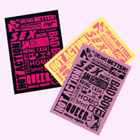 Image 1 of BLACK FLYER COLLAGE - risoprint (a4 & a3)