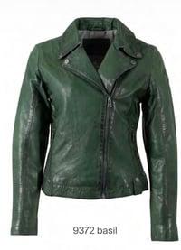 Image 3 of BIKER  PIEL VERDE MAURITIUS 