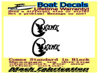 Image 1 of Pair of (2) 7 7/8 x 12 1/4 C-Hawk Boat hull Decals  uv safe Lifetime warranty  