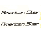 Image 1 of PAIR of 28" American Skier Boat Decals BOAT Hull  uv safe Lifetime warranty  