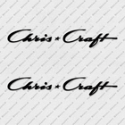Image 1 of PAIR of 18" Chris Craft Boat Decals BOAT Hull Decals uv safe Lifetime warranty  
