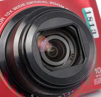 Image 9 of Nikon Coolpix S8100 RED compact digital camera + battery + charger TESTED 1813