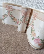 1990s Vintage Brewster Wallpaper Borders - Chintz Swags & Roses Floral Flowers - (Set of 2 Rolls) thumbnail 3