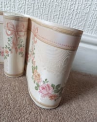 1990s Vintage Brewster Wallpaper Borders - Chintz Swags & Roses Floral Flowers - (Set of 2 Rolls) – detail view 5