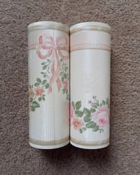 1990s Vintage Brewster Wallpaper Borders - Chintz Swags & Roses Floral Flowers - (Set of 2 Rolls) – detail view 6