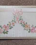 1990s Vintage Brewster Wallpaper Borders - Chintz Swags & Roses Floral Flowers - (Set of 2 Rolls) thumbnail 7