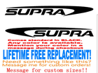 Image 1 of Pair of Supra Boat 7x60 BOAT Hull Decals   uv safe Lifetime warranty  