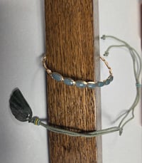 Image 1 of Jade bracelet and moss agate set