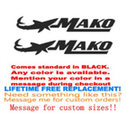 Image 1 of PAIR of 8" X 30" MAKO BOAT Hull Decals  uv safe Lifetime warranty  