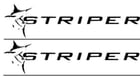 Image 1 of Pair OF 6." x 21" Striper BOAT Hull Decals  uv safe Lifetime warranty  