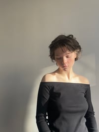 Image 2 of   Uma Top — Off-Shoulder Rib