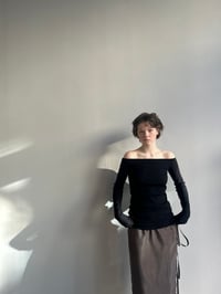 Image 6 of   Uma Top — Off-Shoulder Rib