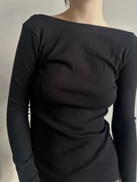 Image 18 of Pia Top — Open Back (Black)