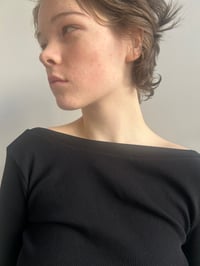 Image 2 of Pia Top — Open Back (Black)