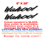Image 1 of PAIR OF 6" X 28" Wahoo BOAT DECALS. uv safe Lifetime warranty  