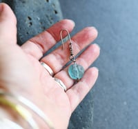 Image 3 of Pale Turquoise Blue Silver Earrings