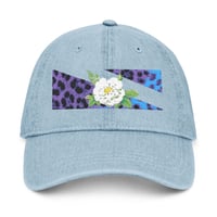 Image 1 of RetroFLOWER - Ball Cap          (Fully Embroidered/Jean)