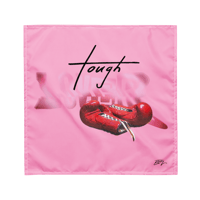 Image 1 of ‘TOUGH LOVER” Pink Wrap Bandanna