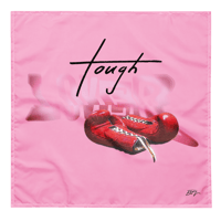Image 12 of ‘TOUGH LOVER” Pink Wrap Bandanna